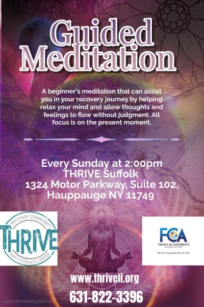 Guided Meditation Flyer Sun 2pm