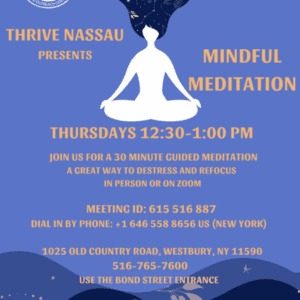 Thursday Mindful Meditation Flyer 2022
