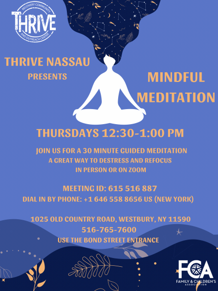 Thursday Mindful Meditation Flyer 2022
