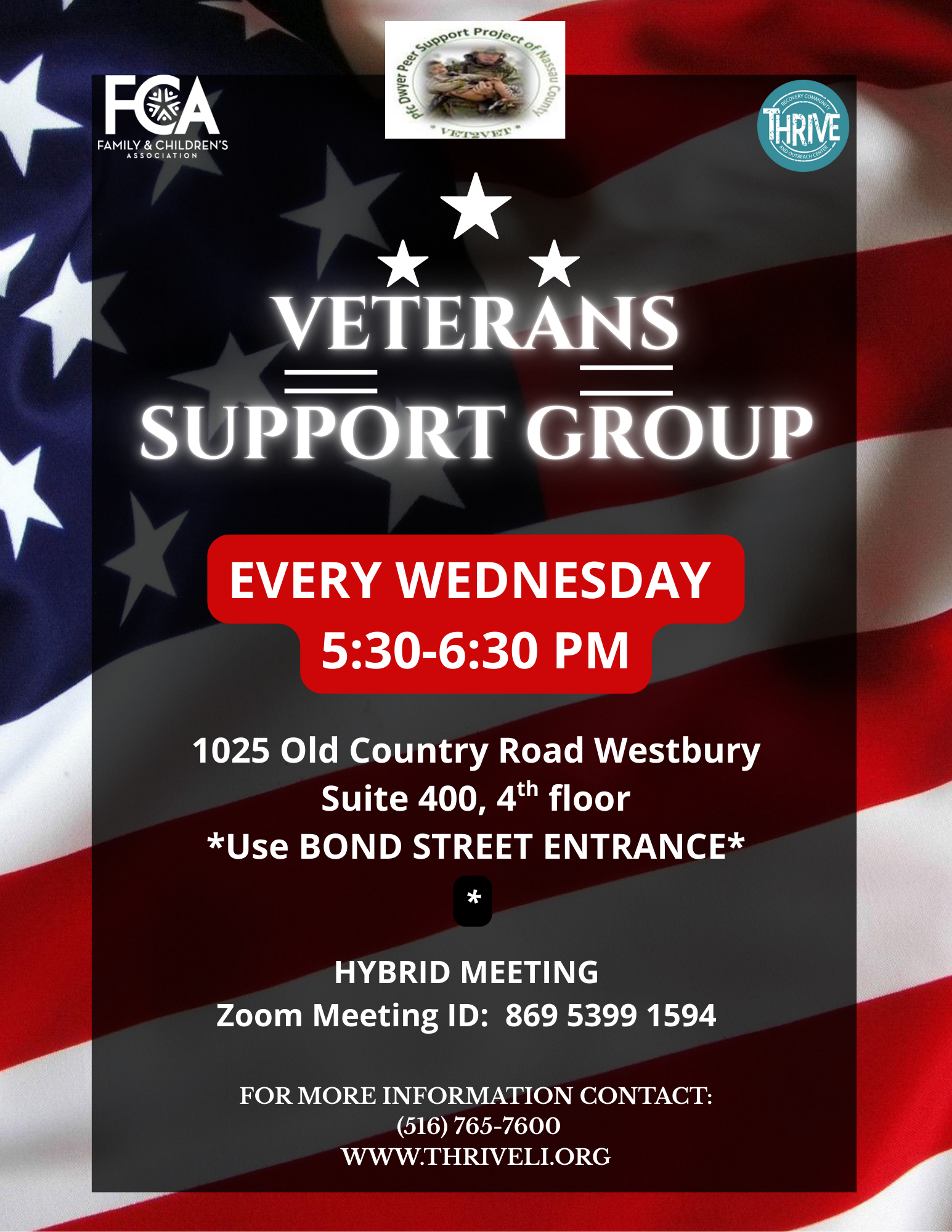 Veterans Support Group Nassau Wednesdays