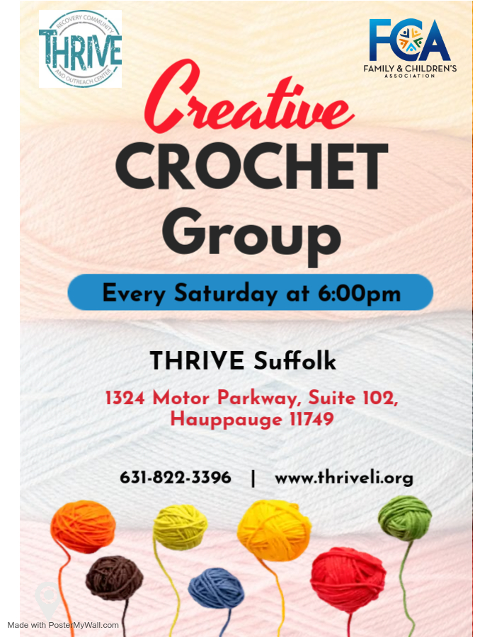 Crochet Group Saturdays 6pm August