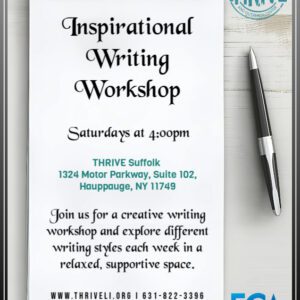 Inspirational Writing Workshop Saturdays 4pm