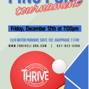 Ping Pong Tournament 12.12.25 Flyer