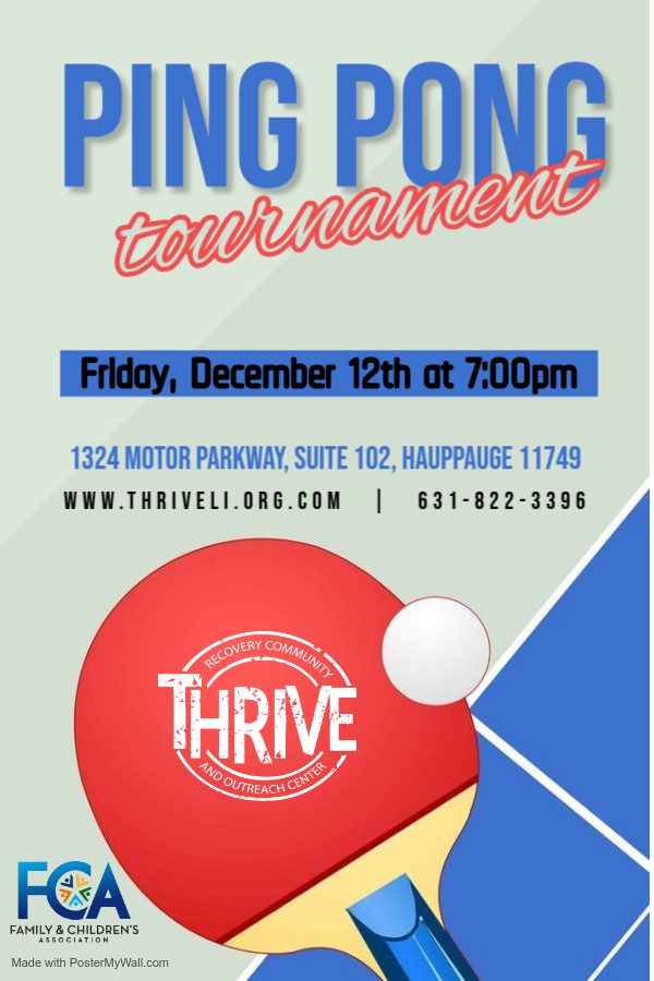 Ping Pong Tournament 12.12.25 Flyer