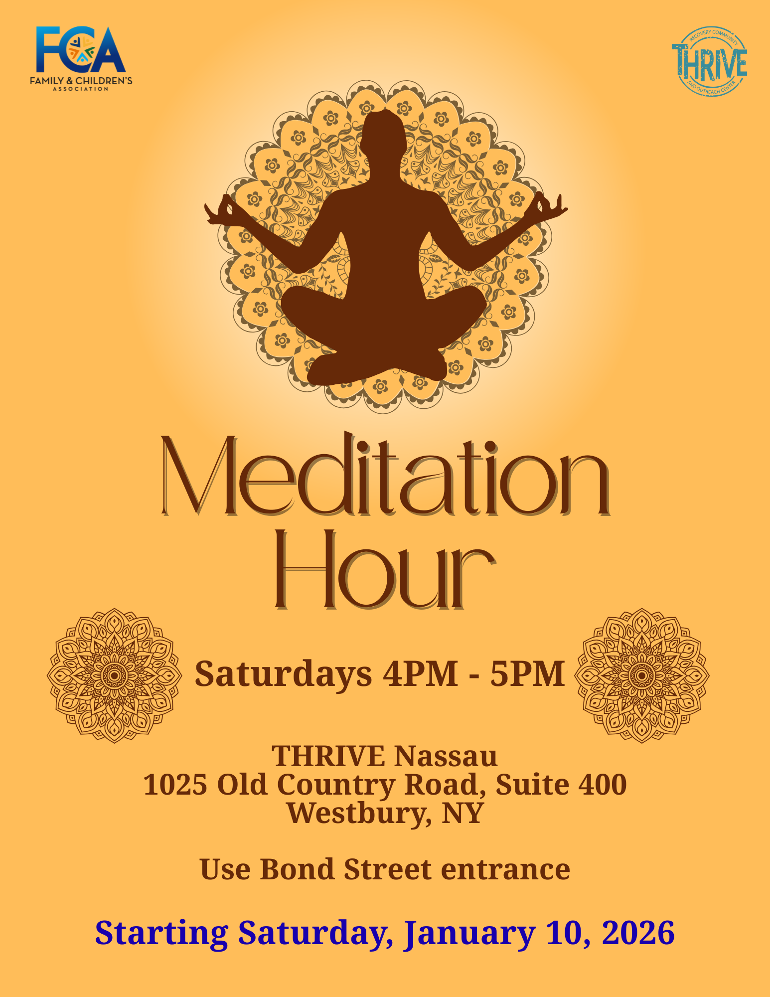 Meditation Hour Saturdays 4 5
