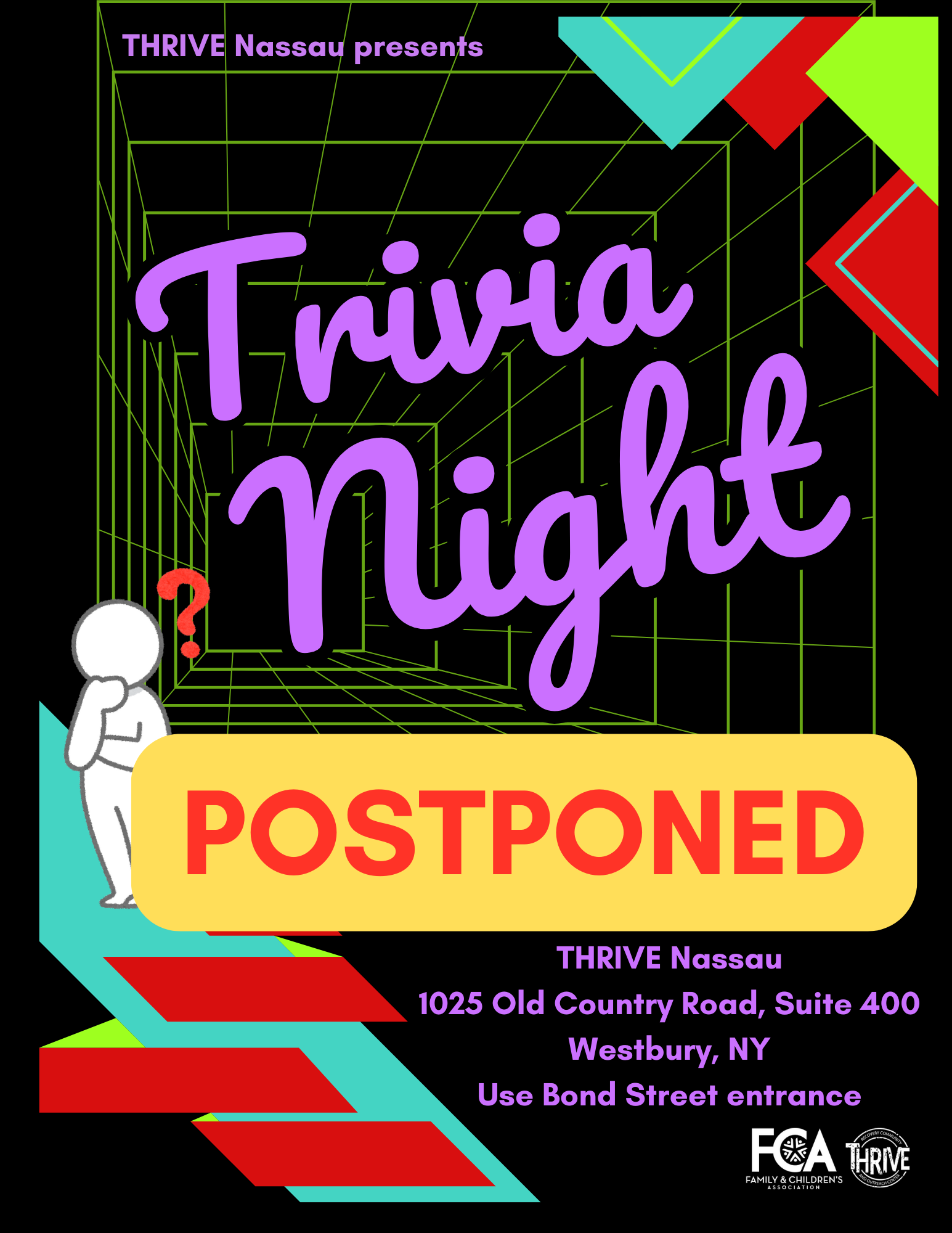 Nassau Trivia Night Postponed