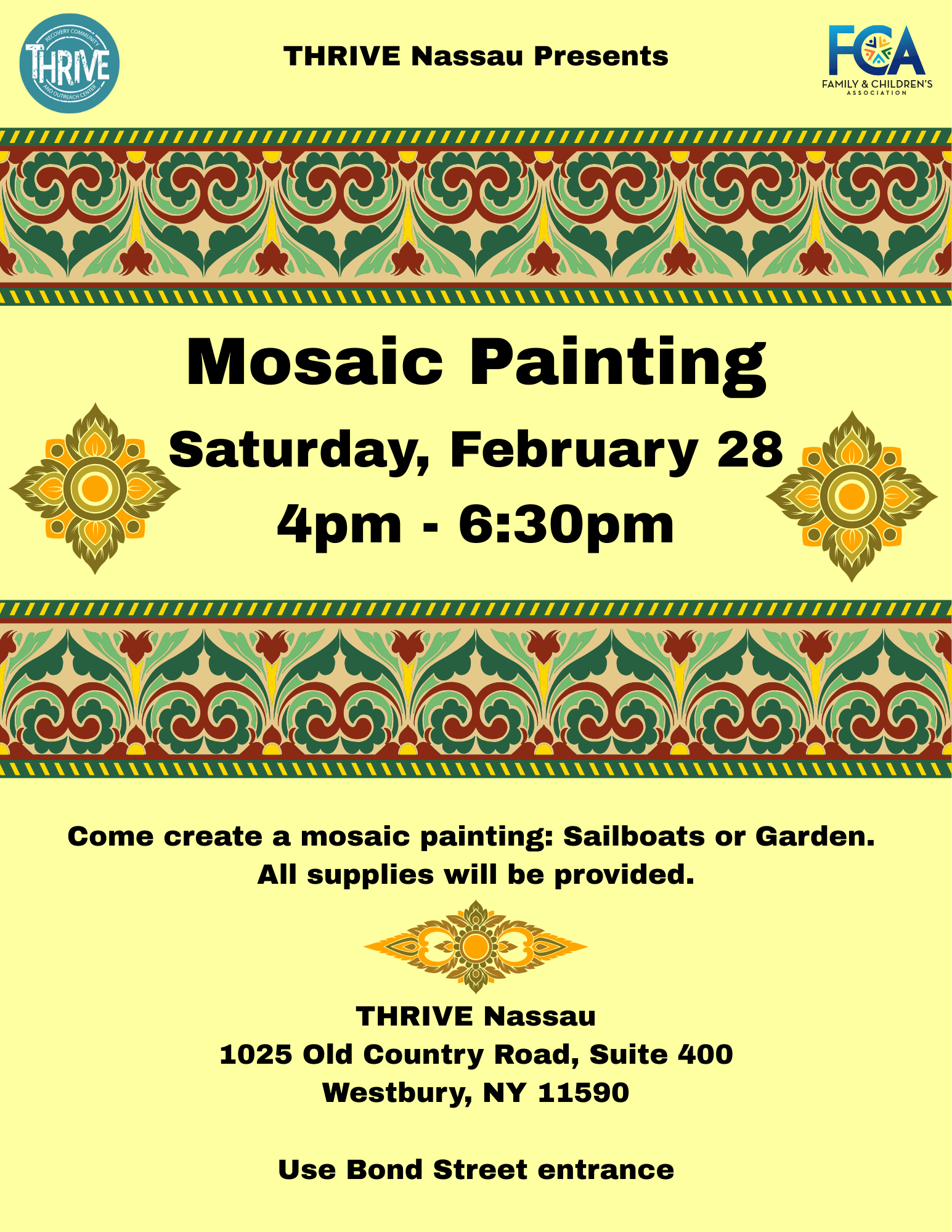 Nassau Mosaic Painting 2.28.2026