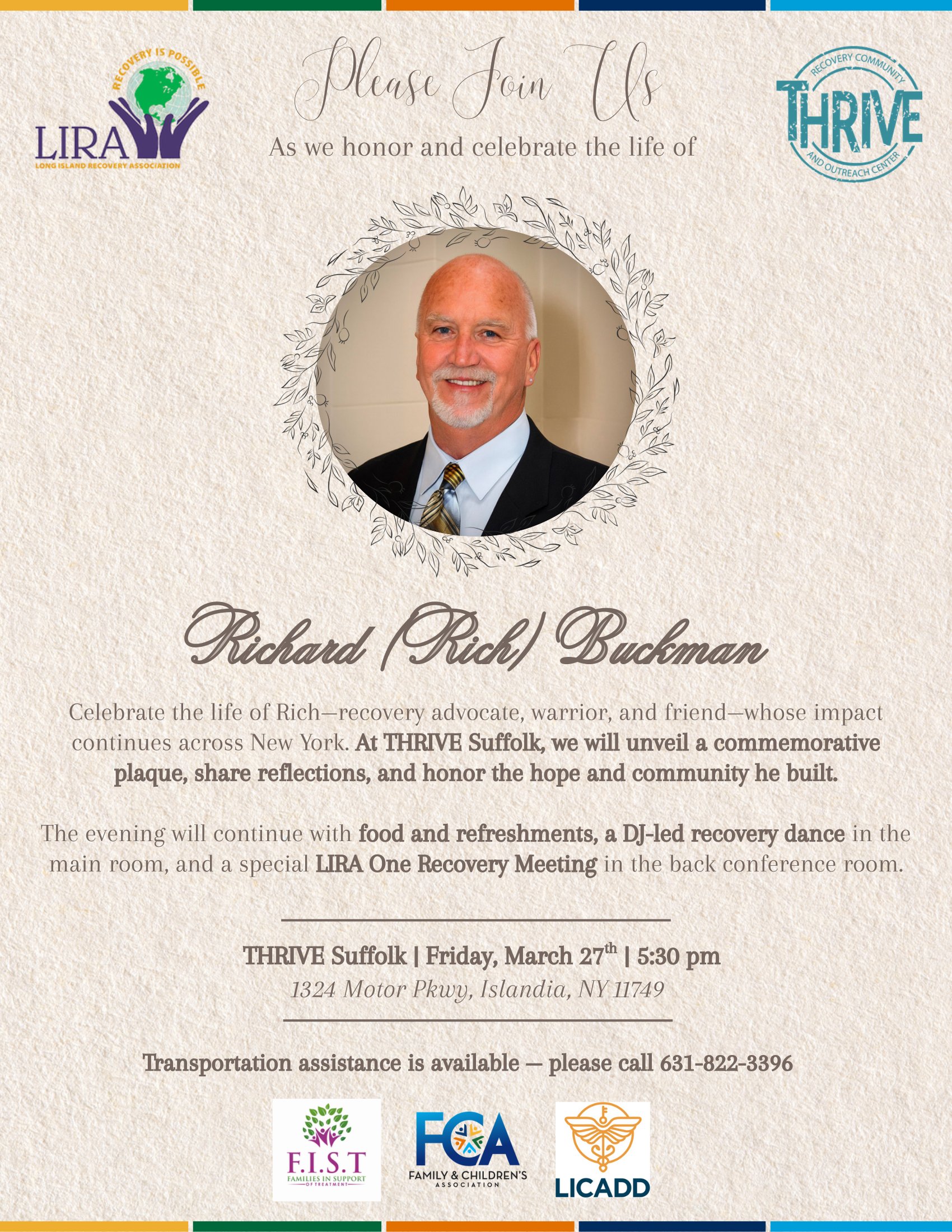 Celebration Of Life Rich Buckman 3.27.26
