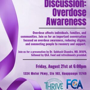 Community Discussion Overdose Awareness 8.21.26