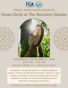 Drum Circle At Recovery Garden